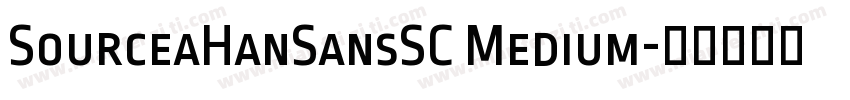 SourceaHanSansSC Medium字体转换